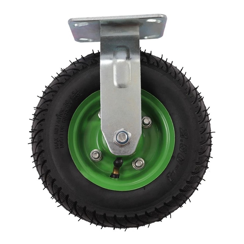 Heavy Duty Pneumatic Air Tire Wheels Rigid Swivel Cart Casters 6