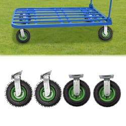 heavy duty pneumatic air tire wheels rigid & swivel cart casters