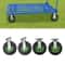 Heavy Duty Pneumatic Air Tire Wheels Rigid Swivel Cart Casters 0