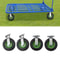 Heavy Duty Pneumatic Air Tire Wheels Rigid Swivel Cart Casters 0