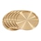 Elegant Brass Cup Mats Brass Coasters Set Of Premium Table Protectors 0