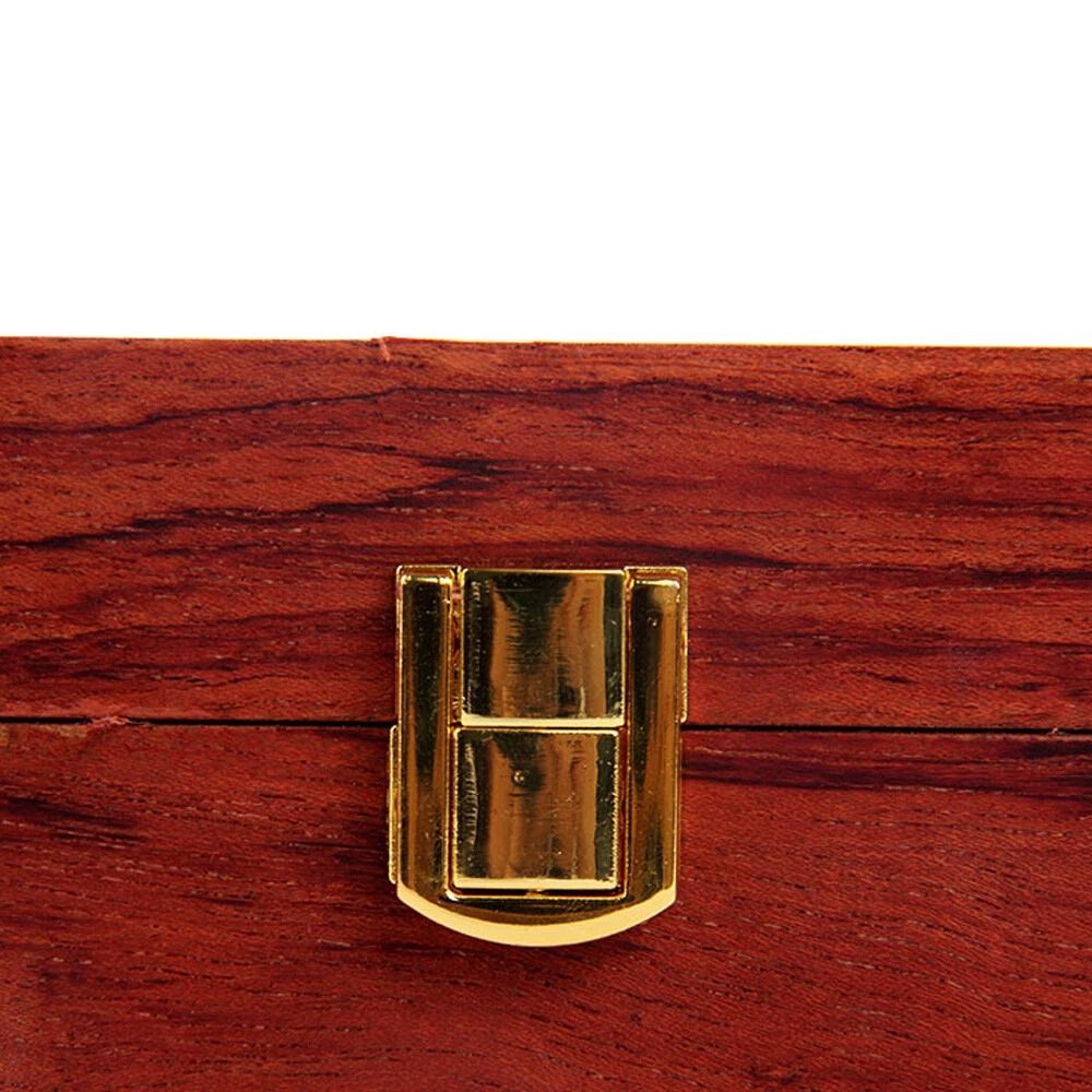 Luxury Slot Wooden Watch Display Box With Glass Top Jewelry Organizer 1