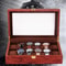 Luxury Slot Wooden Watch Display Box With Glass Top Jewelry Organizer 0