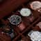 Luxury Slot Wooden Watch Display Box With Glass Top Jewelry Organizer 3