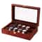 Luxury Slot Wooden Watch Display Box With Glass Top Jewelry Organizer 5
