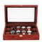 Luxury Slot Wooden Watch Display Box With Glass Top Jewelry Organizer 6