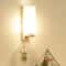 Modern Wooden Glass Wall Sconce Lamp For Bedroom Living Room 6