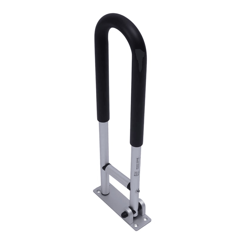 Premium Folding Toilet Support Rails Bathroom Grab Bars For Accessible Safety 2