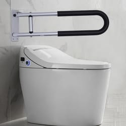 premium folding toilet support rails bathroom grab bars for accessible safety