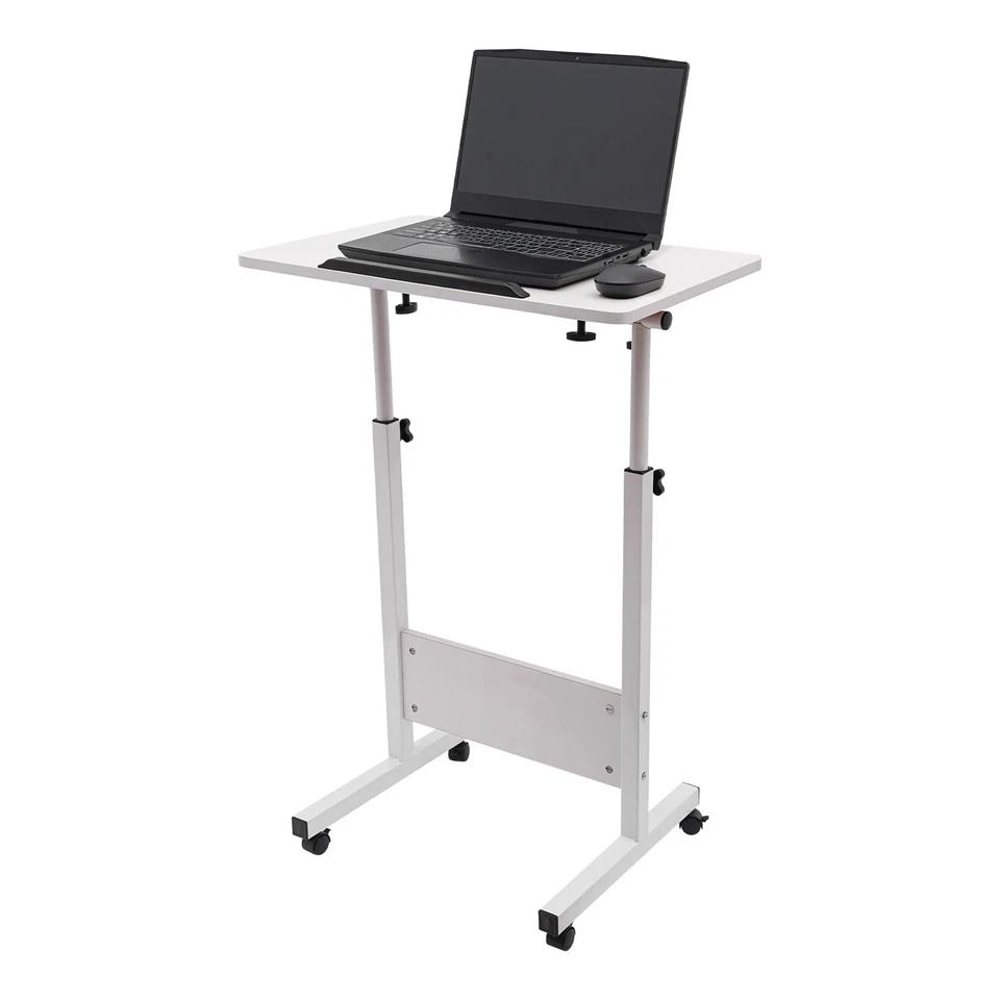 Adjustable Height Standing Desk Portable Laptop Workstation With Wheels 2