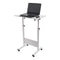 Adjustable Height Standing Desk Portable Laptop Workstation With Wheels 2
