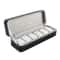 Premium Slot Jewelry Organizer Watch Display Case Portable Leather Storage 4