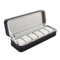 Premium Slot Jewelry Organizer Watch Display Case Portable Leather Storage 4