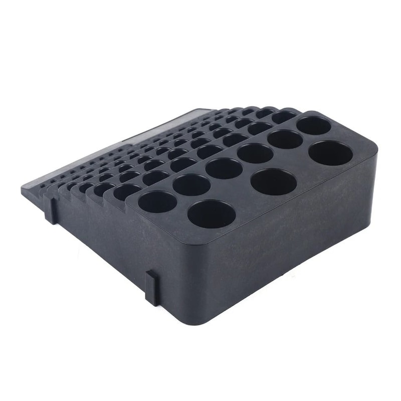 Premium Drill Bit Organizer Tool Storage Rack Holes Collet Holder 7