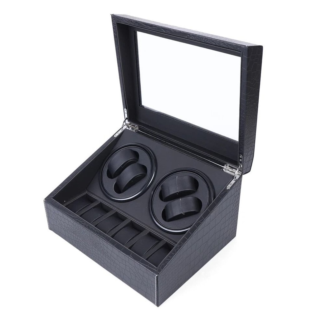 Premium Automatic Watch Winder With Quiet Motor Watch Organizer Display Watch Display Case 5