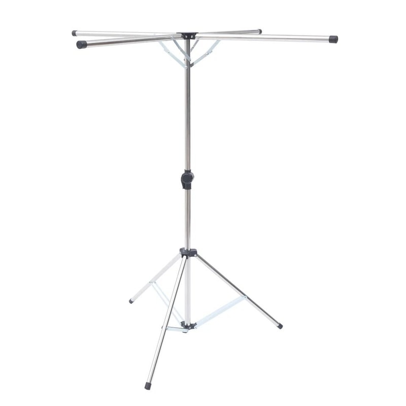 Portable Steel Tripod Clothes Drying Rack Adjustable Foldable Laundry Rack 4