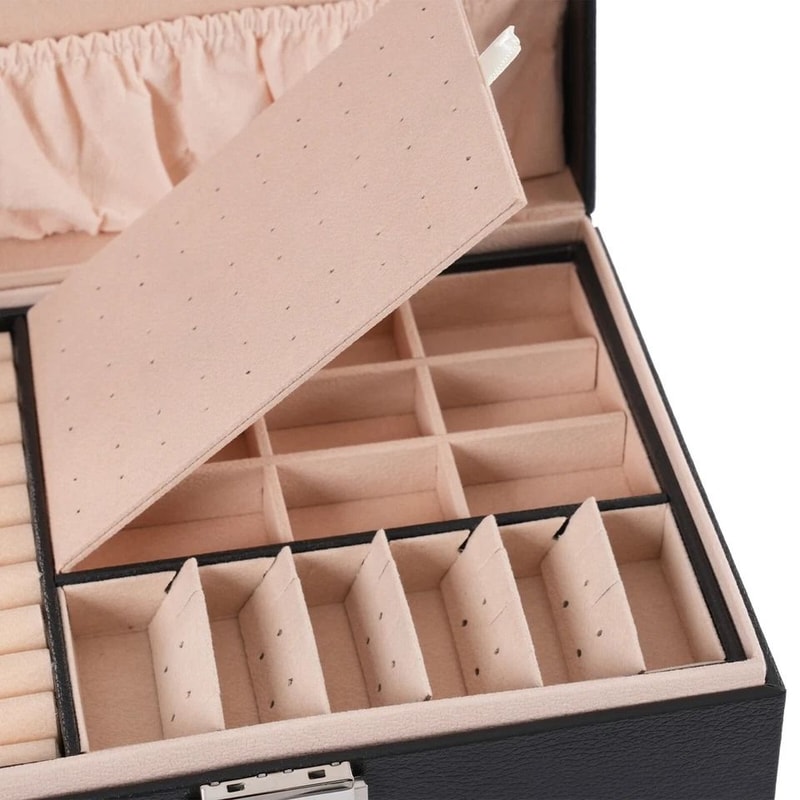 Travel Friendly Small Jewelry Box For Rings Necklaces Organizer 2