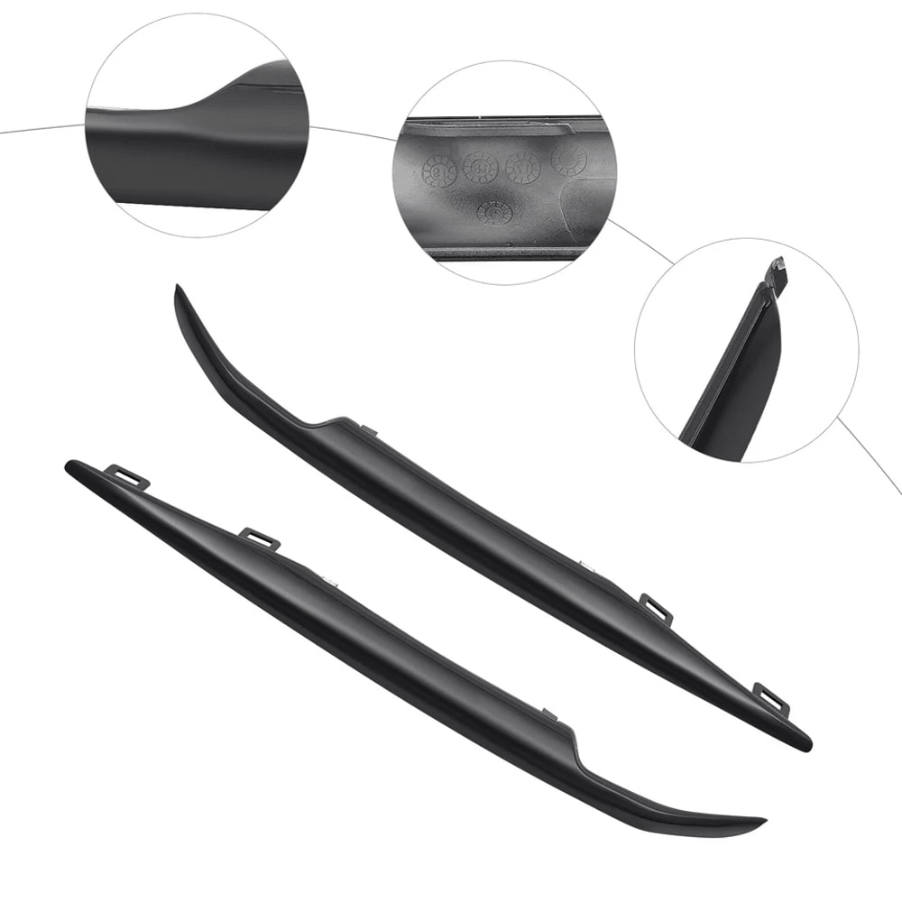 Premium Black Front Bumper Trim Set For Cadillac Escalade ESV Durable Upgrade 4