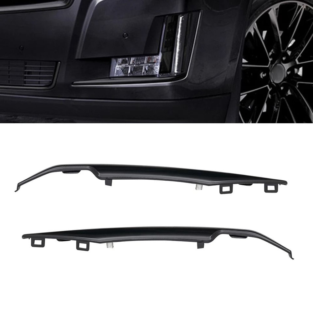 Premium Black Front Bumper Trim Set For Cadillac Escalade ESV Durable Upgrade 0