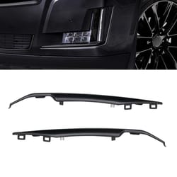 premium black front bumper trim set for cadillac escalade esv durable upgrade