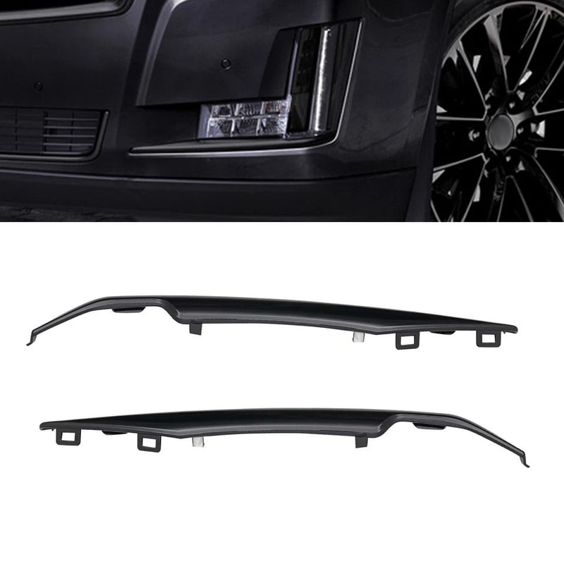 Premium Black Front Bumper Trim Set For Cadillac Escalade ESV Durable Upgrade 0