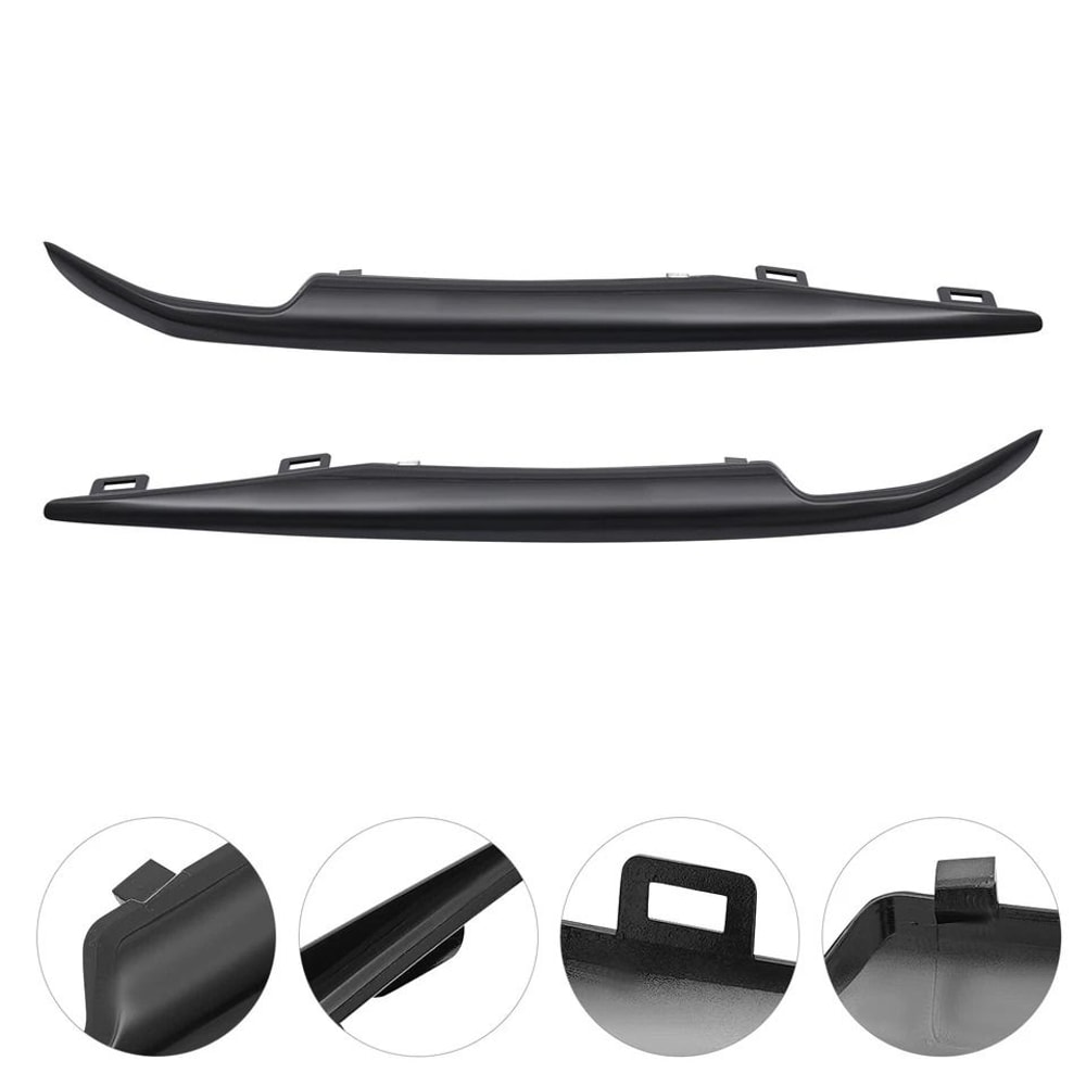 Premium Black Front Bumper Trim Set For Cadillac Escalade ESV Durable Upgrade 8