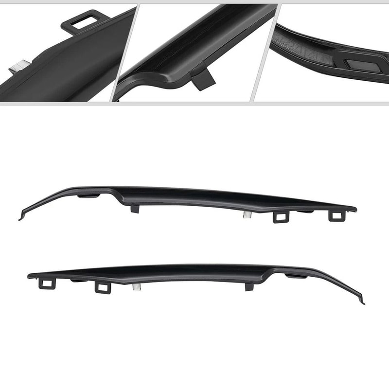 Premium Black Front Bumper Trim Set For Cadillac Escalade ESV Durable Upgrade 9
