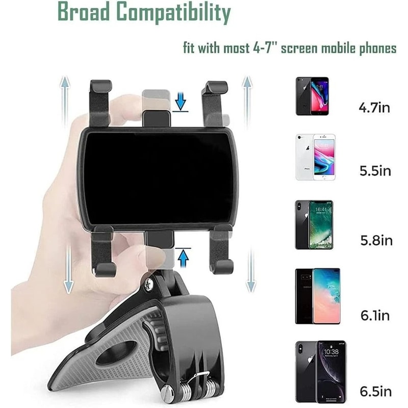 Universal Rotation Car Phone Mount Holder Stable Dashboard Magnetic Grip For Smartphones 2