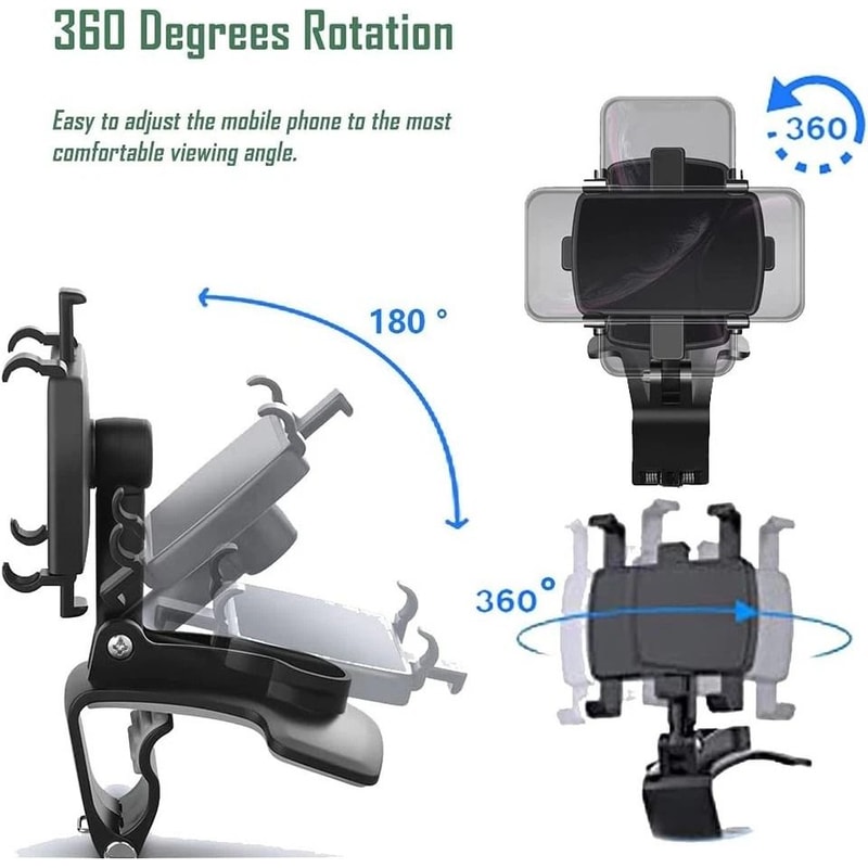 Universal Rotation Car Phone Mount Holder Stable Dashboard Magnetic Grip For Smartphones 4