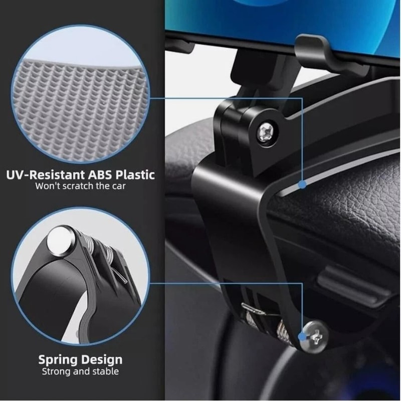 Universal Rotation Car Phone Mount Holder Stable Dashboard Magnetic Grip For Smartphones 6
