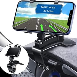 universal rotation car phone mount holder stable dashboard & magnetic grip for smartphones