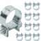 Premium Fuel Injection Hose Clamps Kit Metal Clips 0