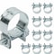 Premium Fuel Injection Hose Clamps Kit Metal Clips 0