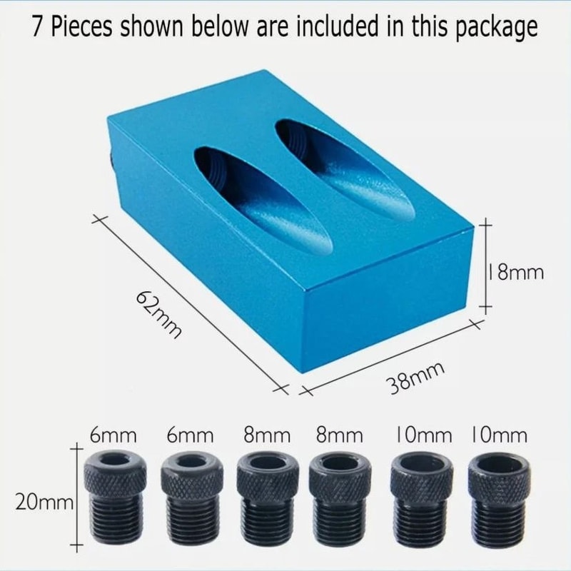 Heavy Duty Pocket Hole Jig Kit Easy Drill System For Woodworking Projects 2
