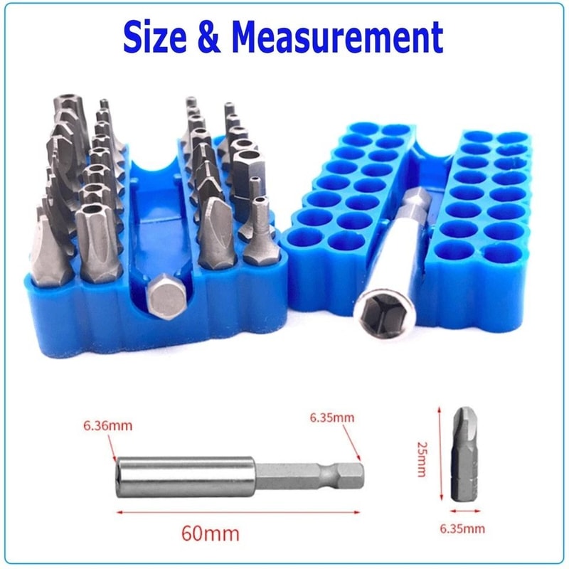 Hex Head Drill Bit Set With Extension Bit Holder Screwdriver Magnetic Screwdriver Bit Set 3