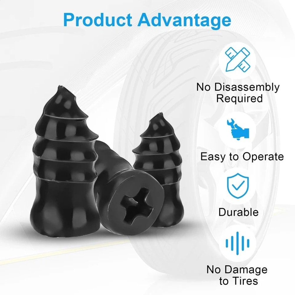 Performance Ready Tubeless Tire Puncture Repair Kit Tire Repair Screws Screwdriver 2