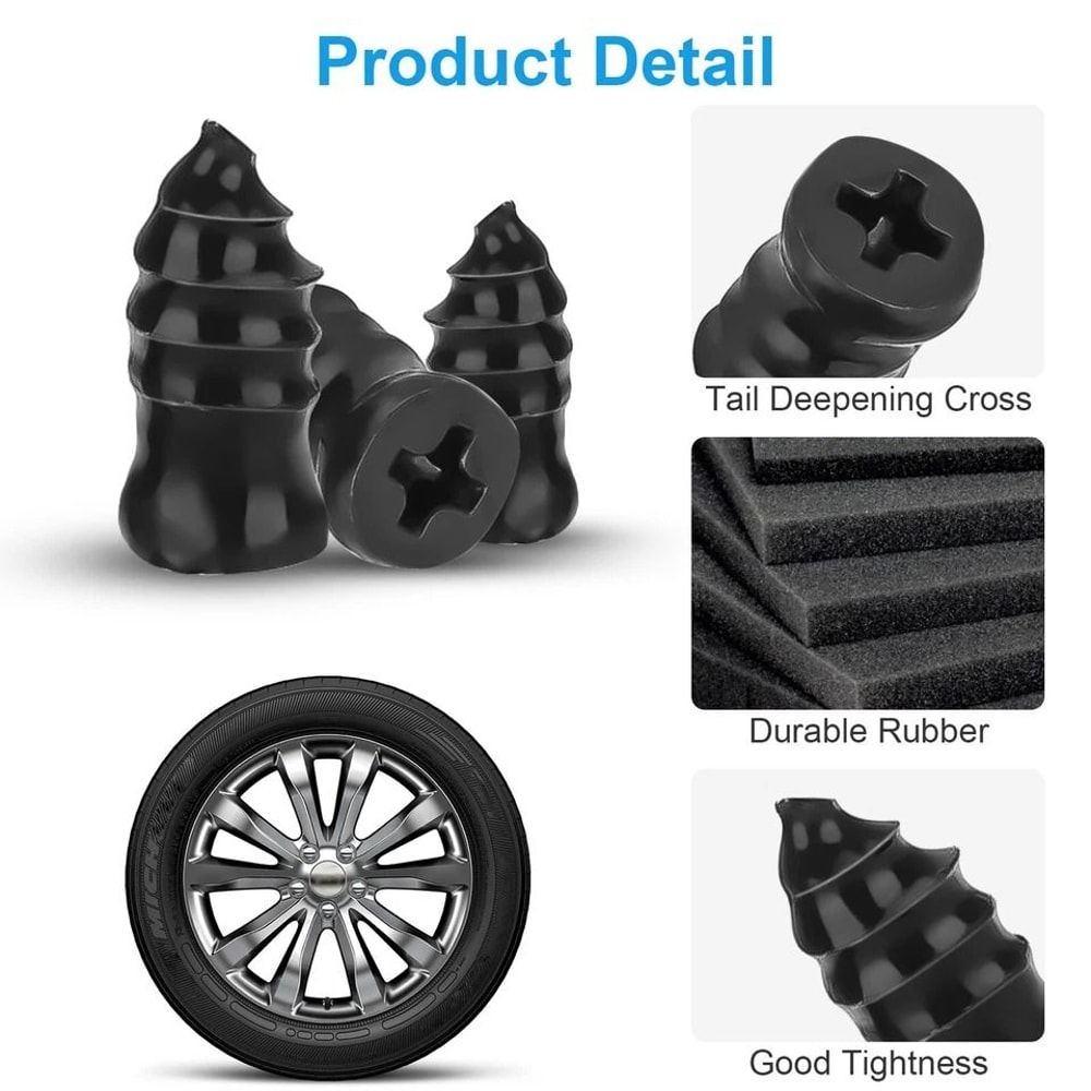 Performance Ready Tubeless Tire Puncture Repair Kit Tire Repair Screws Screwdriver 3
