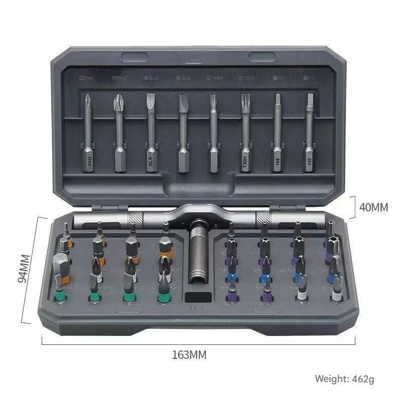 Premium Magnetic Screwdriver Set Ratchet Multi Bit DIY Tool Kit 1