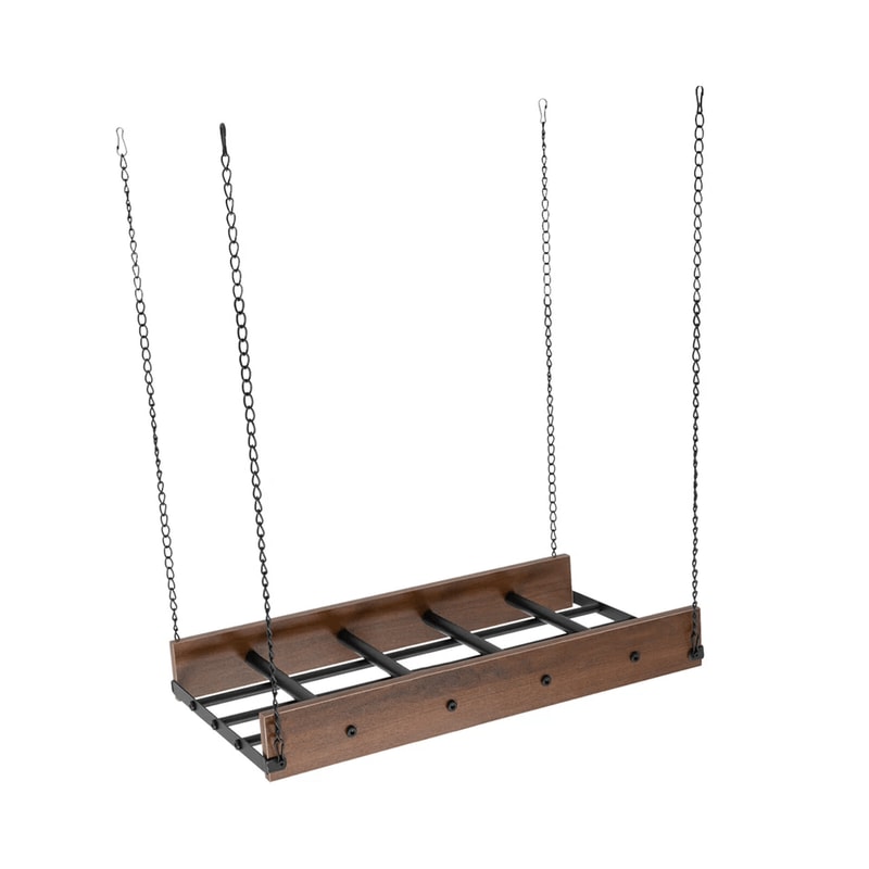 Premium Ceiling Hanging Pot Rack Cookware Organizer Shelf Heavy Duty Kitchen Storage Rack 2