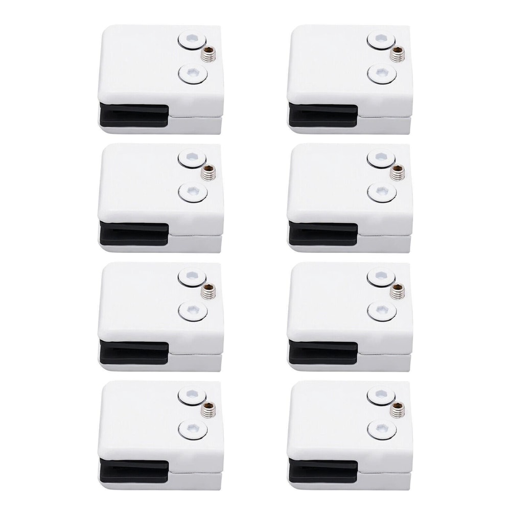 Premium Adjustable Glass Clamps Durable White Stainless Steel Glass Clamps For Panels 6