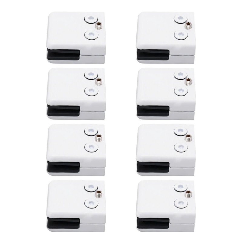 Premium Adjustable Glass Clamps Durable White Stainless Steel Glass Clamps For Panels 6