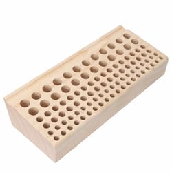 premium hole wooden tool rack & leather tool organizer for craft tools