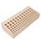 Premium Hole Wooden Tool Rack Leather Tool Organizer For Craft Tools 0