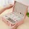 Luxury PU Leather Jewelry Organizer Box Layer Large Jewelry Storage Case 0