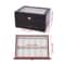 Premium Slot Wood Watch Box With Glass Top Lock Elegant Watch Storage Organizer 2