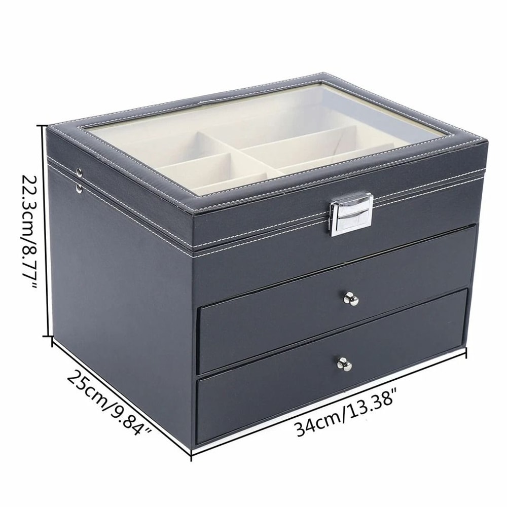 Premium Slot Glasses Sunglasses Organizer Box Display Case Eyewear Storage 1