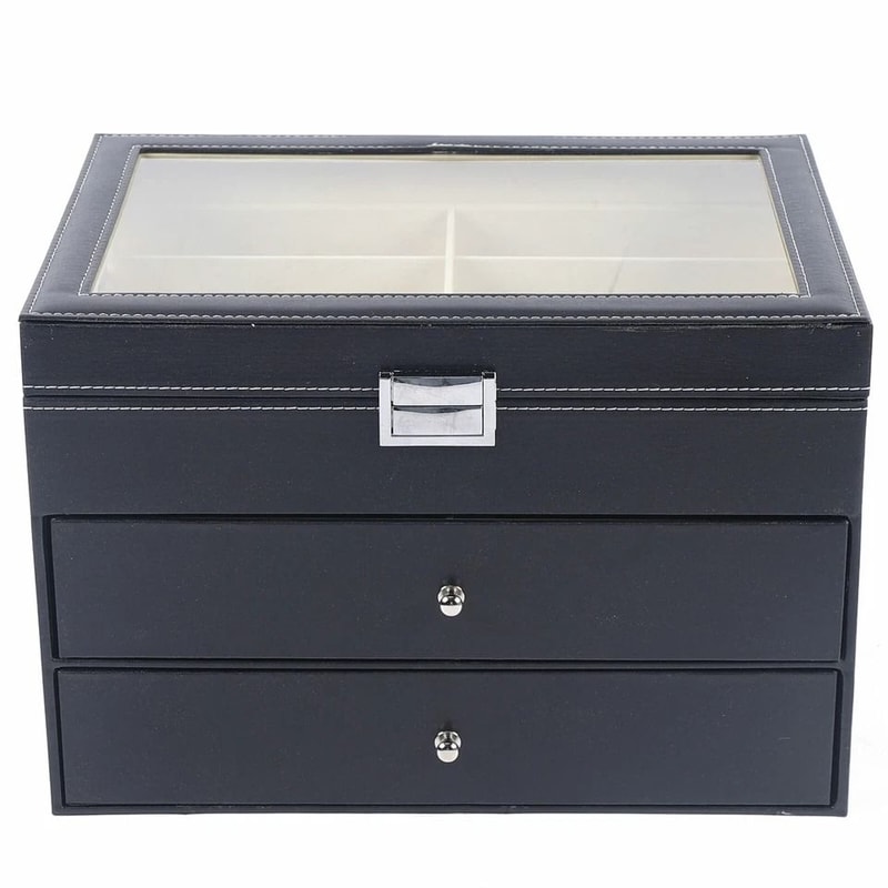 Premium Slot Glasses Sunglasses Organizer Box Display Case Eyewear Storage 6