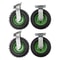 Heavy Duty Pneumatic Air Tire Wheels Farm Cart Caster Set 0