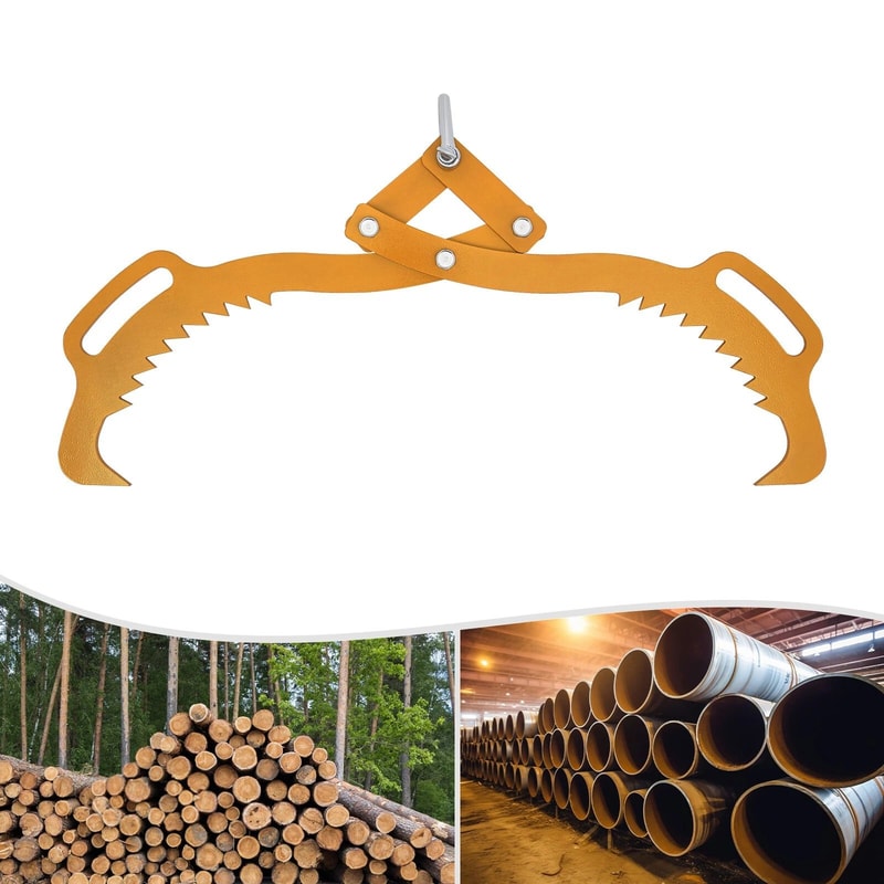 Heavy Duty Log Lifting Tongs Carbon Steel Log Lifting Tongs Heavy Duty Grapple Tool For Timber 10