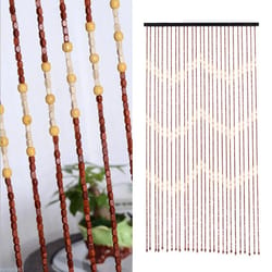 premium bamboo bead door curtain beaded wooden string decor